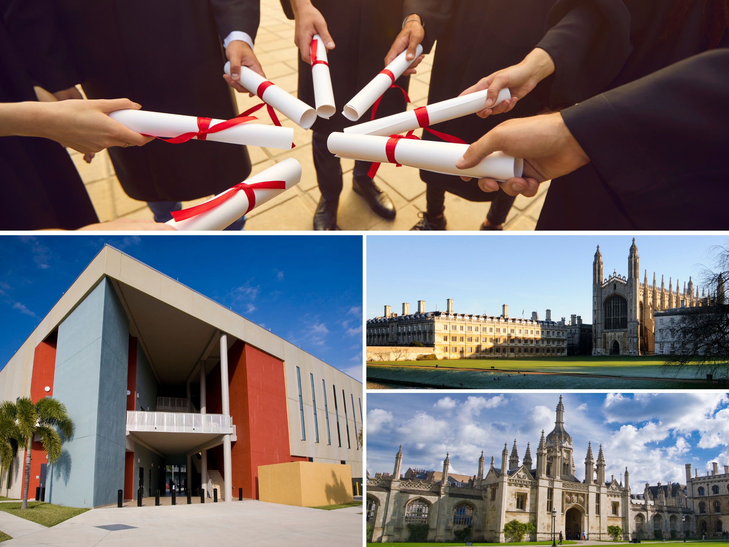 Happy students studying abroad